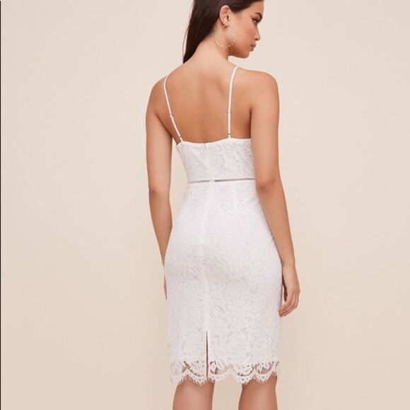 NWT ASTR The Label - Lattice Inset Lace Dress - Picture 3 of 8